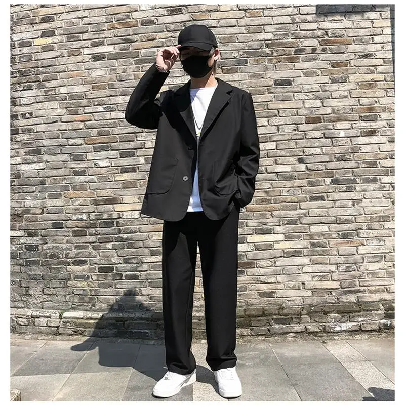 

Men's Summer Casual Pants Loose Straight Pants Youth Casual Pants Trend Go with Small Dress Pants Large Size