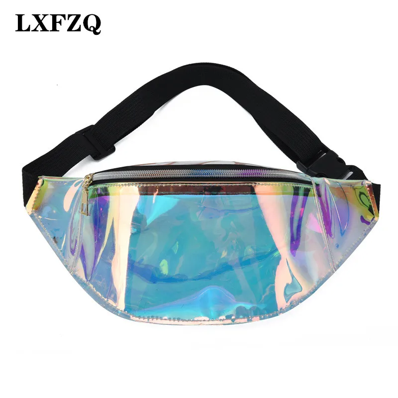 

Waist Pouch Transparent Fanny Bag Fanny Pack Sac Banana Femme Fanny Packs Kidney Bag Hip Hop Pouch laser Femme Chest Bag Wallet