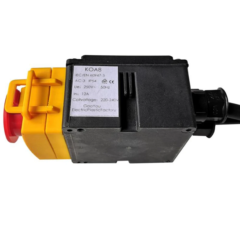 KEDU KOA8 Interruttori a pulsante industriali 2 in 1 Interruttore a pulsante di arresto di emergenza P331 2P + E Sostituzione presa elettrica