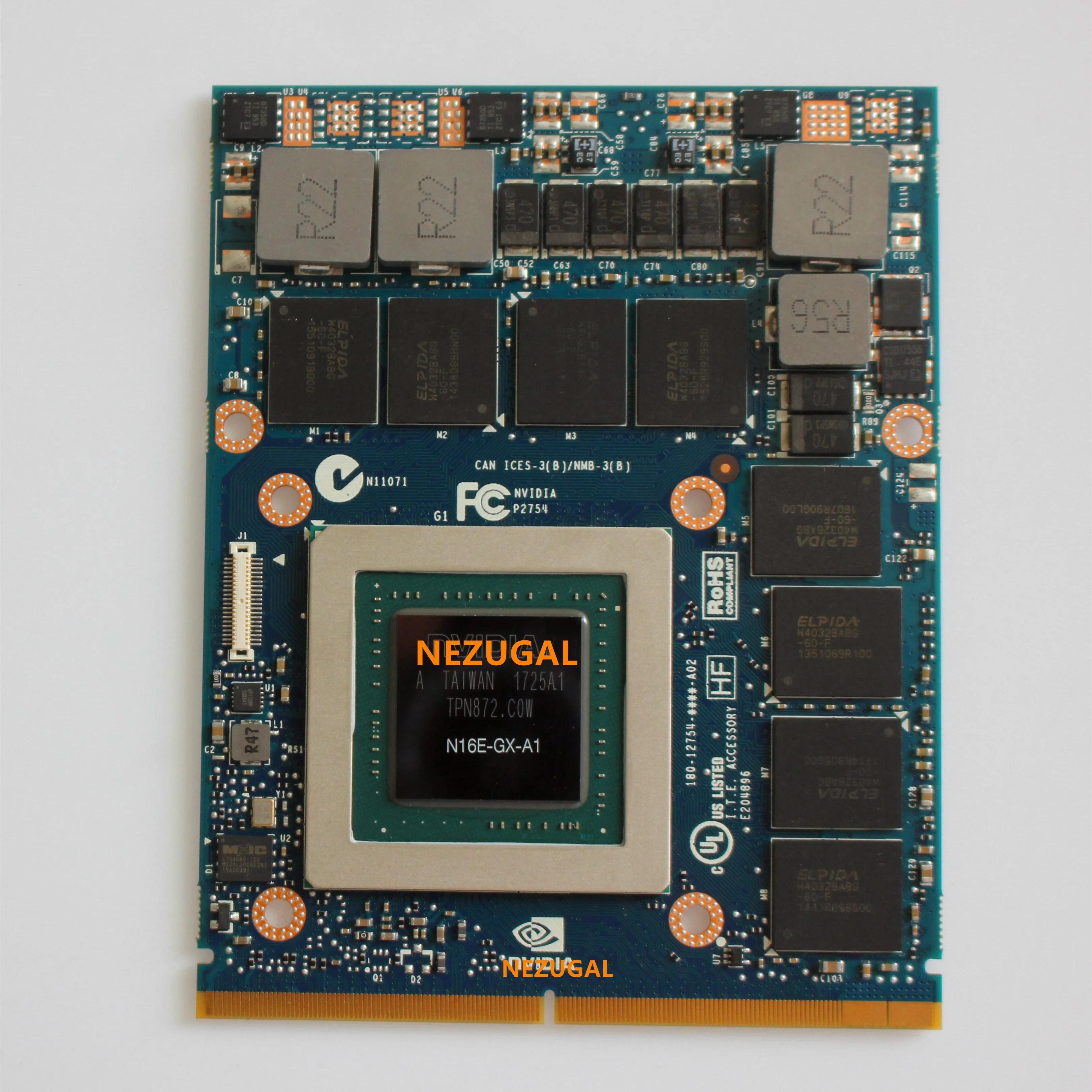 Imagem -01 - Placa de Vídeo Gráfica Gtx 980m N16e-gx-a1 8gb Gddr5 Mxm Dell Alienware Msi Pawo