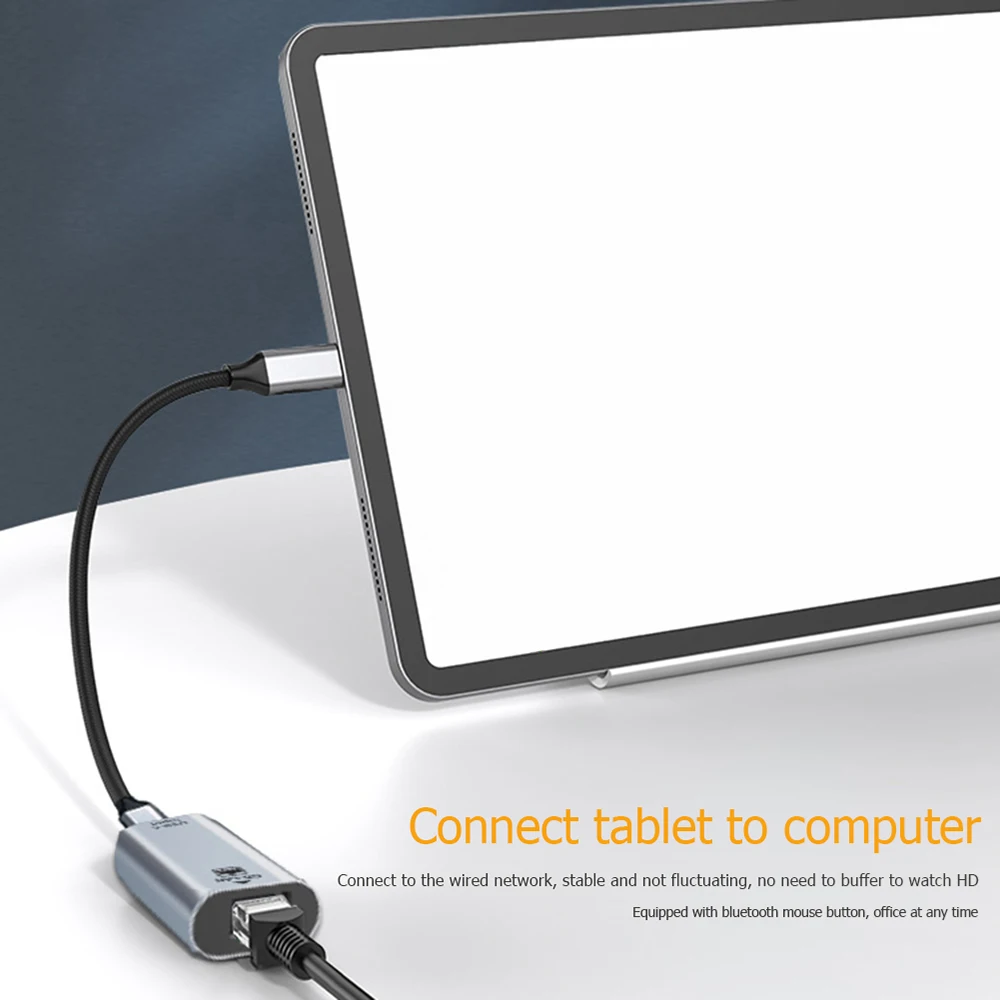 Adaptateur LAN mâle-femelle de type C vers RJ45 USB-C Ethernet vers GB-LAN pour ordinateur portable Huawei Windows Mac Mini Macbook Pro Air MacOS Linux