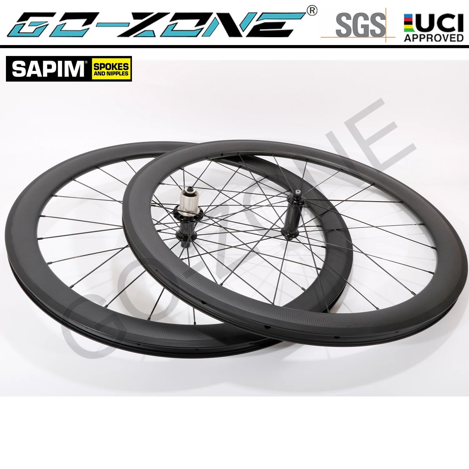 

Carbon 700c Wheelset 26mm U Shape Rim Brake Clincher Tubeless Tubular Powerway R36 Sapim 20/24H Straight Pull Carbon Road Wheels