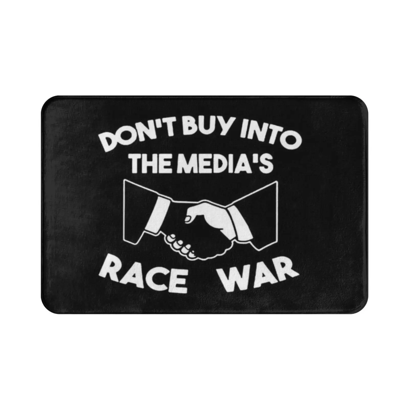 Dont Buy Into The ( Fake News ) Medias Race War! Carpet Mat Rug Cushion Soft Non-Slip Defund The Media Brainwashed