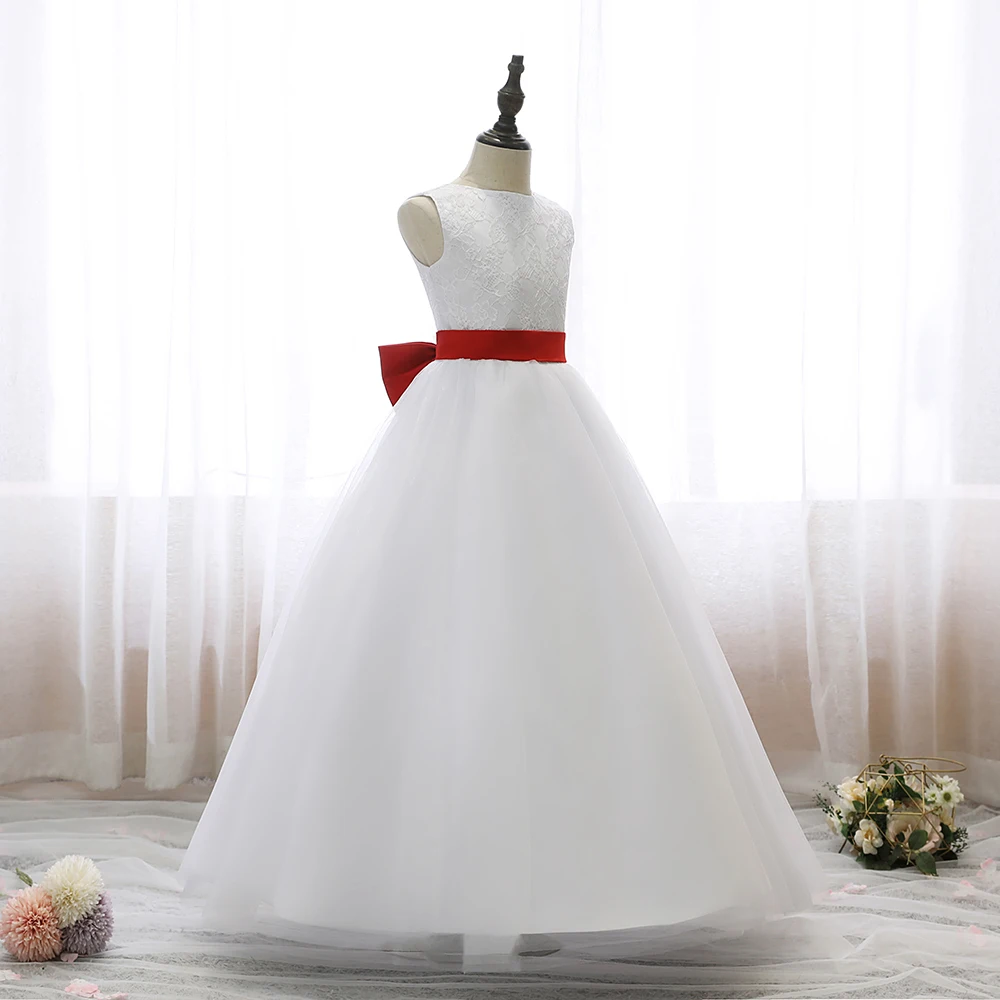 Regalo di natale e capodanno elegante e grazioso vestito da ragazza per bambini abito da ballo da sposa Flower Girl Prom Junior abito da damigella d'onore Quinceanera