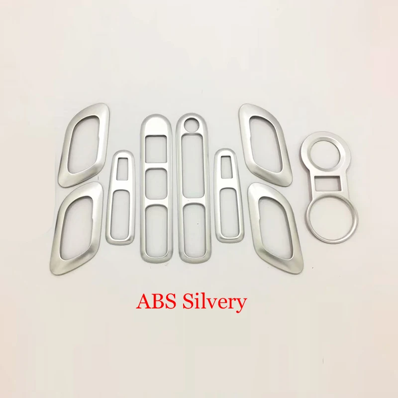 ABS Chrome Car Door Armrest Panel Handle Holder Window Lift Switch Button Cover Trim For Peugeot 3008 2009-2015 Auto Accessories