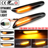 2 pieces Led Dynamic Side Marker Turn Signal Light Indicator Blinker Lamp Signal Lamp For BMW E90 E91 E92 E93 E60 E87 E82 E46