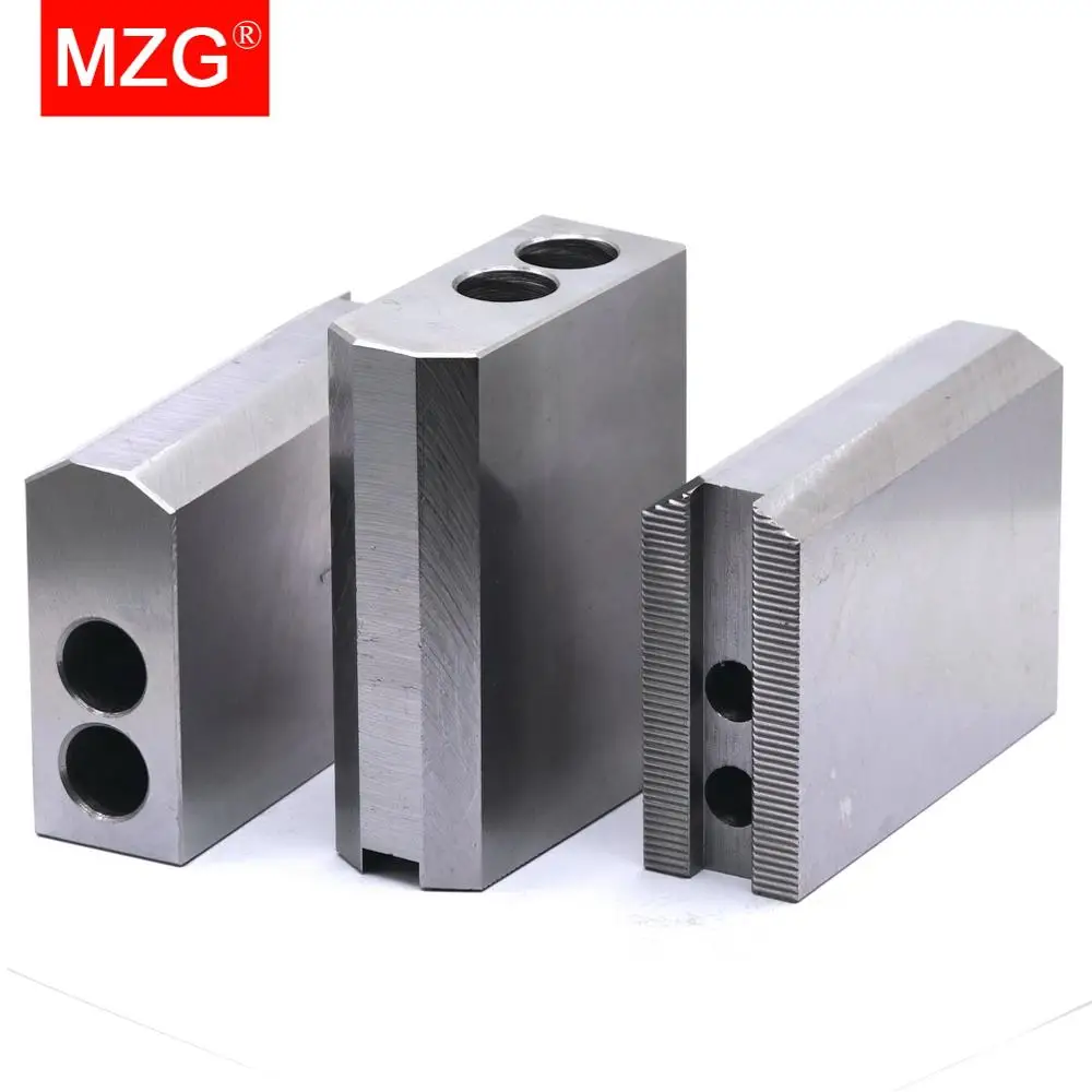 MZG 10 inch 110*40*100 Heightening Hollow Soft Jaw for CNC Lathe Boring Cutting Tool Holder Hole Machining