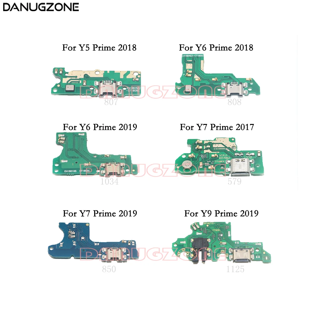 USB Charging Dock Port Socket Jack Plug Connector Charge Board Flex Cable For Huawei Y6 2018 Y6 Y9 Prime 2019 Y5 2017 Y7 Pro