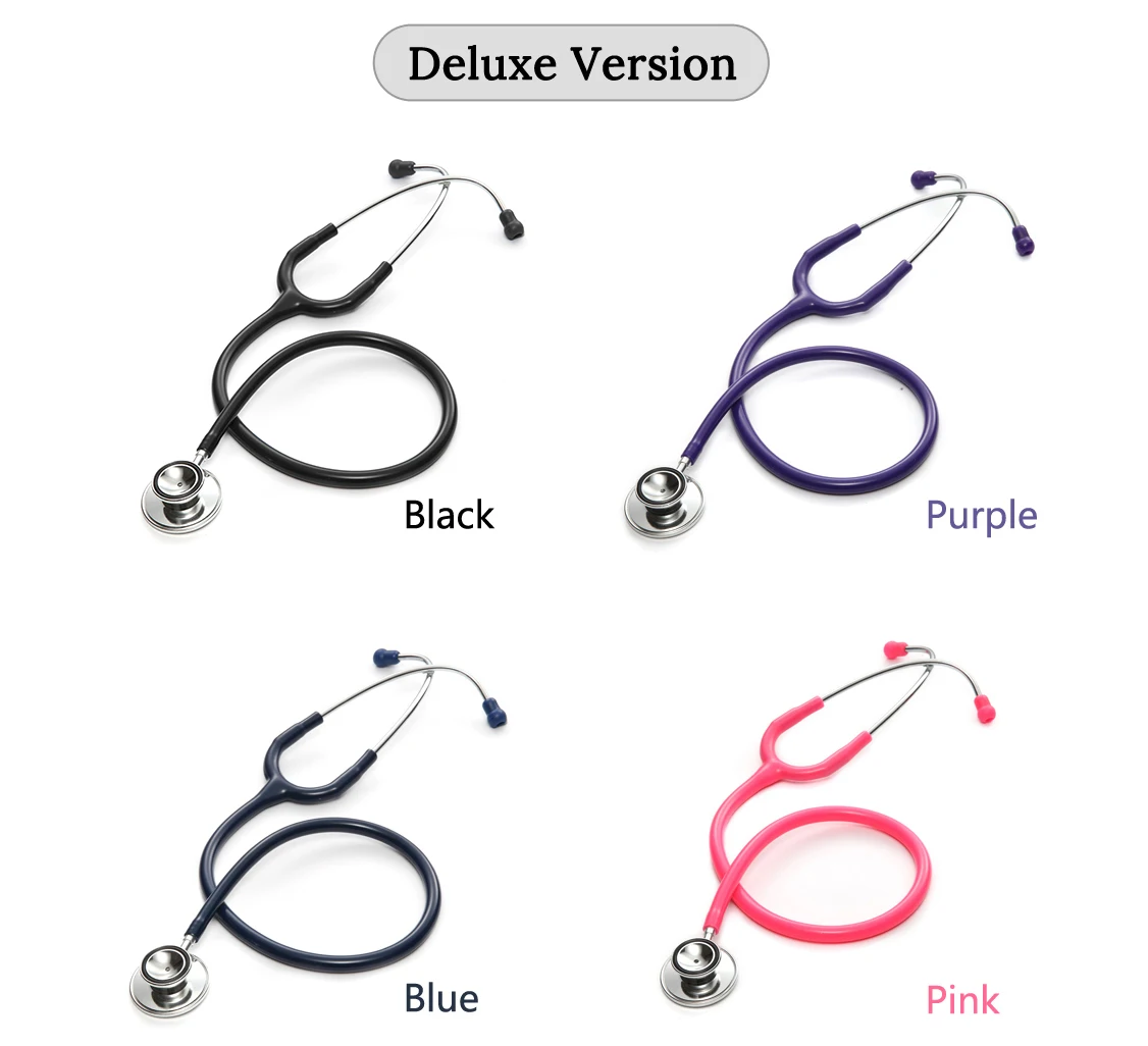 Doctor Deluxe Dual Head Medical Stethoscope Cardiology Stethoscope Professional Doctor Stethoscope Medical Devices for Nurse Vet