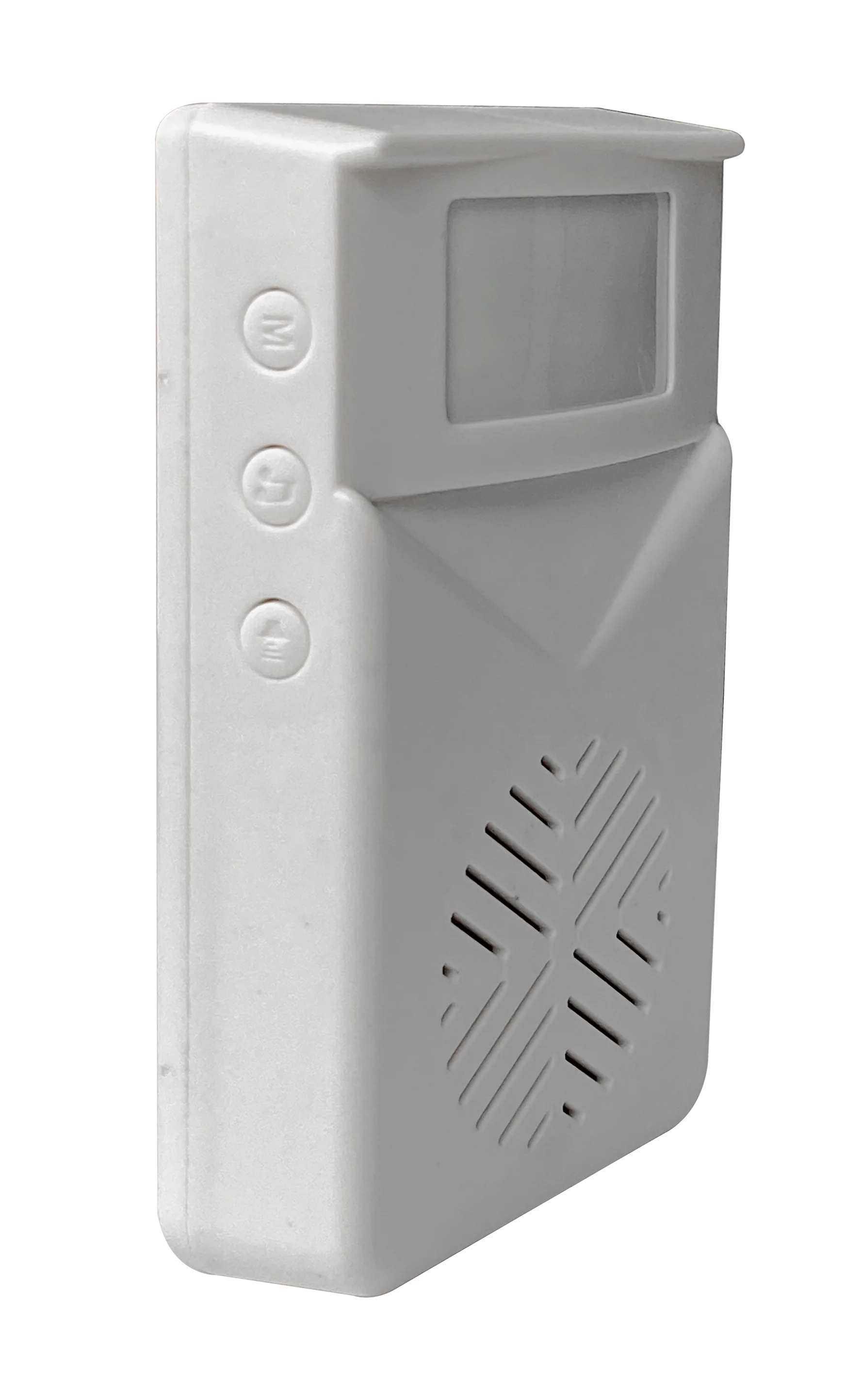 Wireless PIR Motion Sensor Detector Anti-theft Alarm Activated Voice Speaker for Welcome Doorbell and Driveway Garage（white）