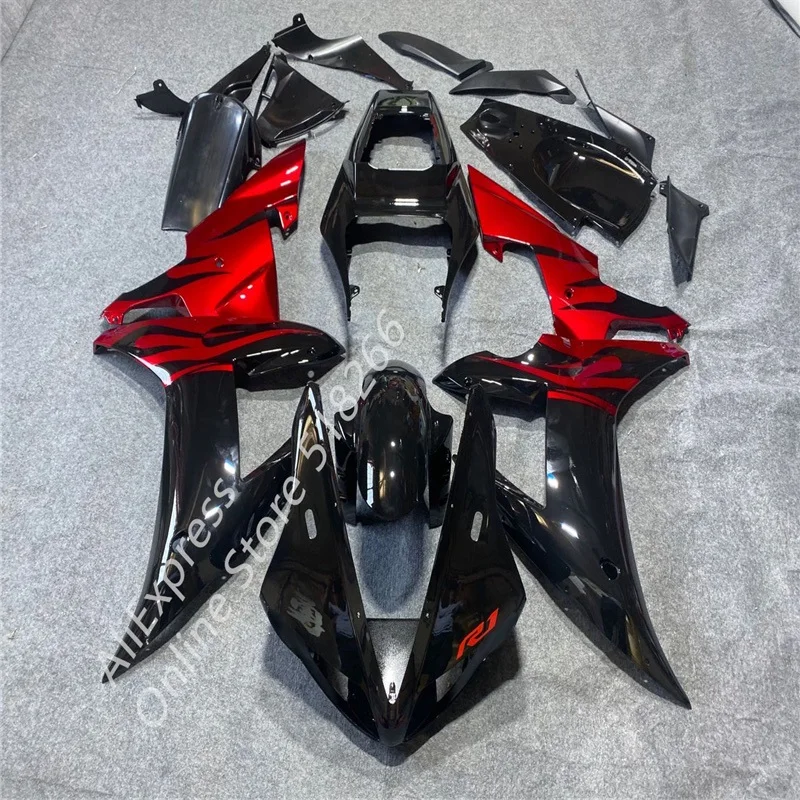 

Fit Motorcycle Fairing kit for YAMAHA YZFR1 02 03 Fairings YZF R1 02 03 Body Kits YZF R1 2002 - 2003 black red Fairings