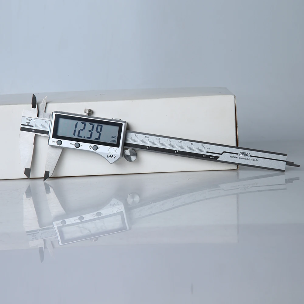 Bluetooth-Compatible Electronic Digital Display Vernier Caliper 0-150/200/300mm Stainless Steel IP67 Waterproof Measuring Tools