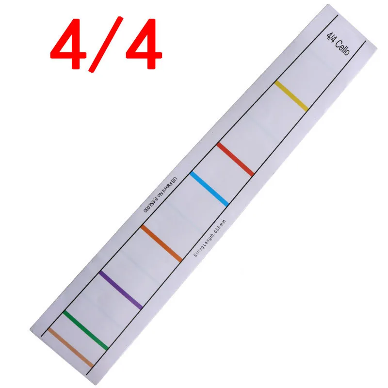 1pcFingerboard Stickers Cello Pitch Position Stickers Colorless Glue Finger Position Stickers Practice Trainer Scale Stickers