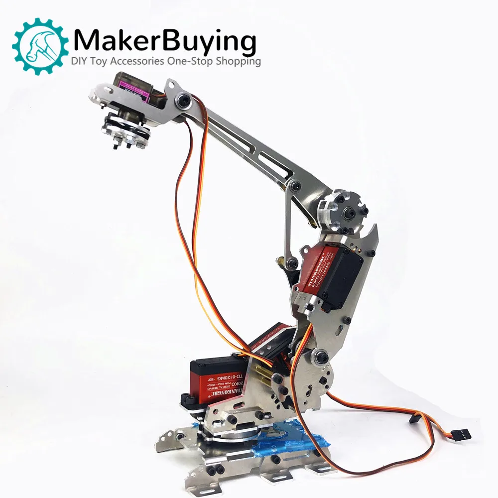 

Metal mechanical arm Multi-degree of freedom manipulator Industrial robot model Six-axis robot 202 SNAM7300 Without suction cup