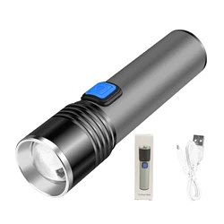 Multifunction 670nM USB Deep Red Light LED Flashlight Against Deteriorating Eyesight Torch 5 M 8 Hours Black