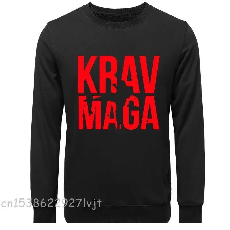 KRAV MAGA Funny Graphic Mens Style Fashion Long Sleeve Camisa Streetwear s Oversized Streetwear Hoodies Sweatshirts