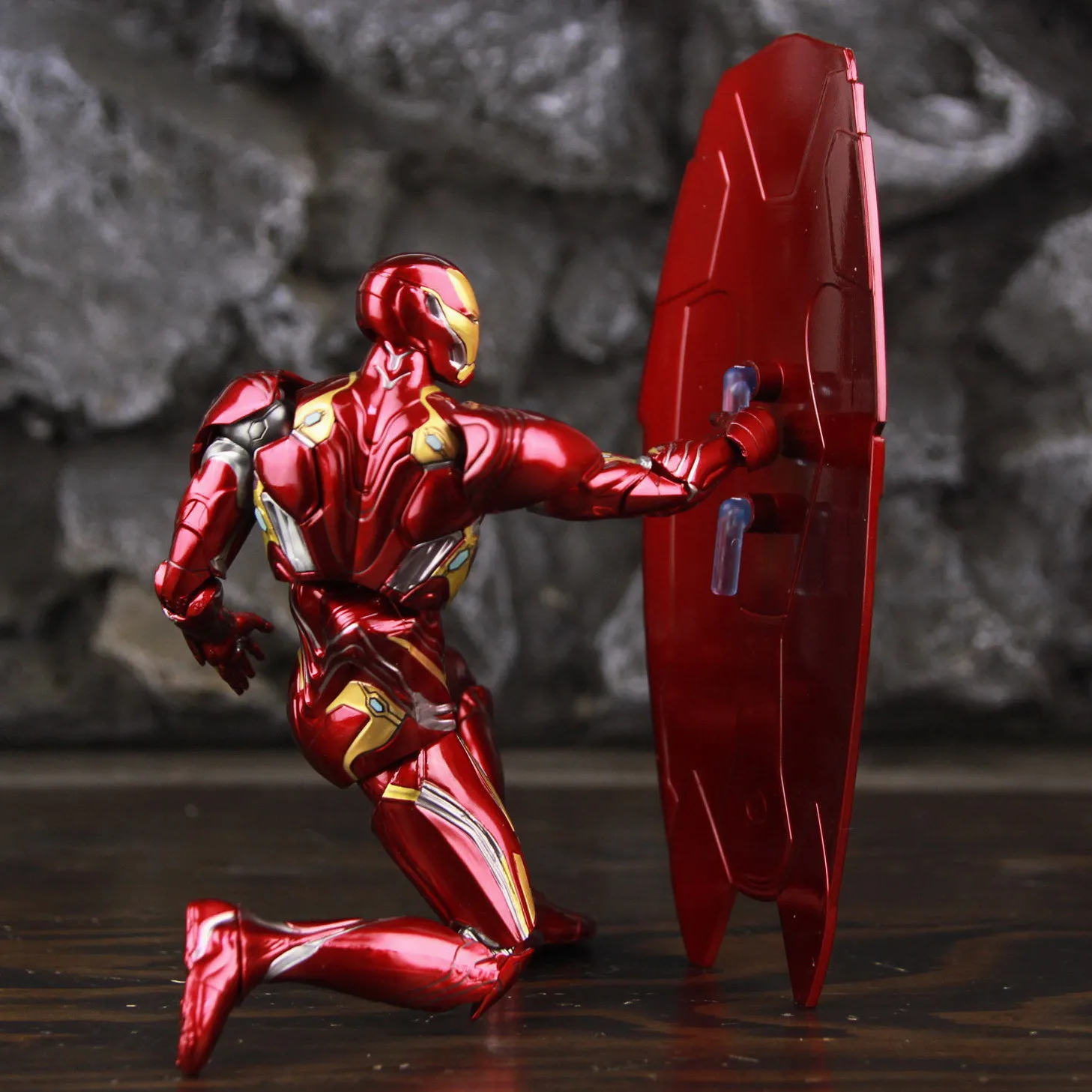 ZD Toys Deluxe Ironman Mark L 50 MK50 Nano Armor Weapons 7" Actionfigur LED-Lichtplattform Tony Stark Infinity War Modellpuppe – Detail 20