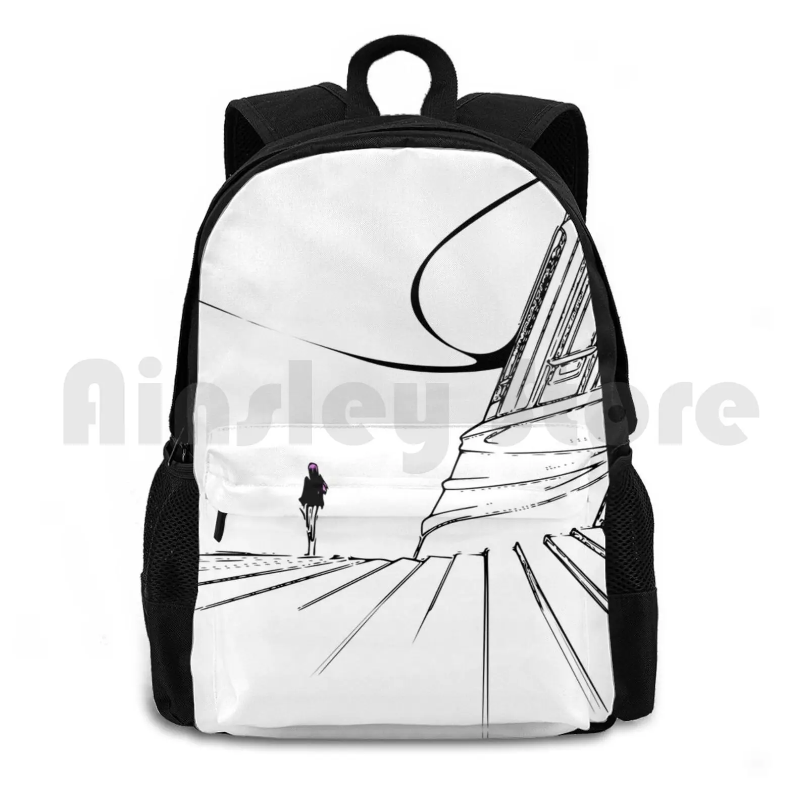 Utena Stairs Outdoor Hiking Backpack Riding Climbing Sports Bag Utena Ikuhara Anime Manga Be Papas Rose Column Shoujo Kaukmei