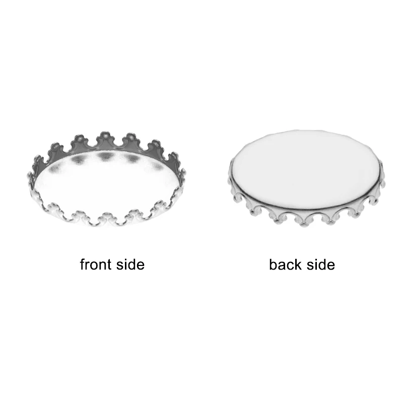 20 sztuk/partia 13x1 8/18x25mm owalne ze stali nierdzewnej pokrywa piwa puste baza Cabochon Gems ustawianie Bezel taca DIY two... — zdjęcie 3
