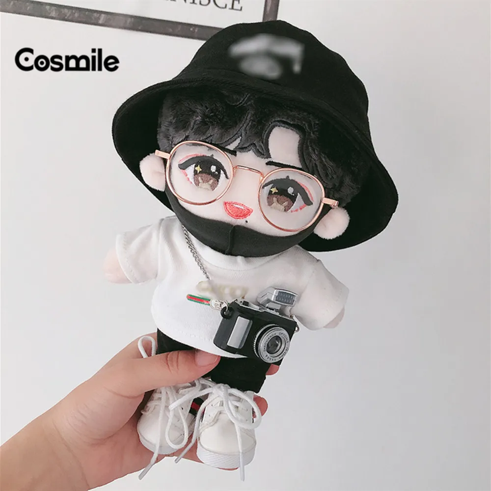 Cosmile Star Xiao Zhan 20cm Plush Doll Cotton Clothes Clothing Hat Toy Stuffed Cute Cos Xmas Gift C