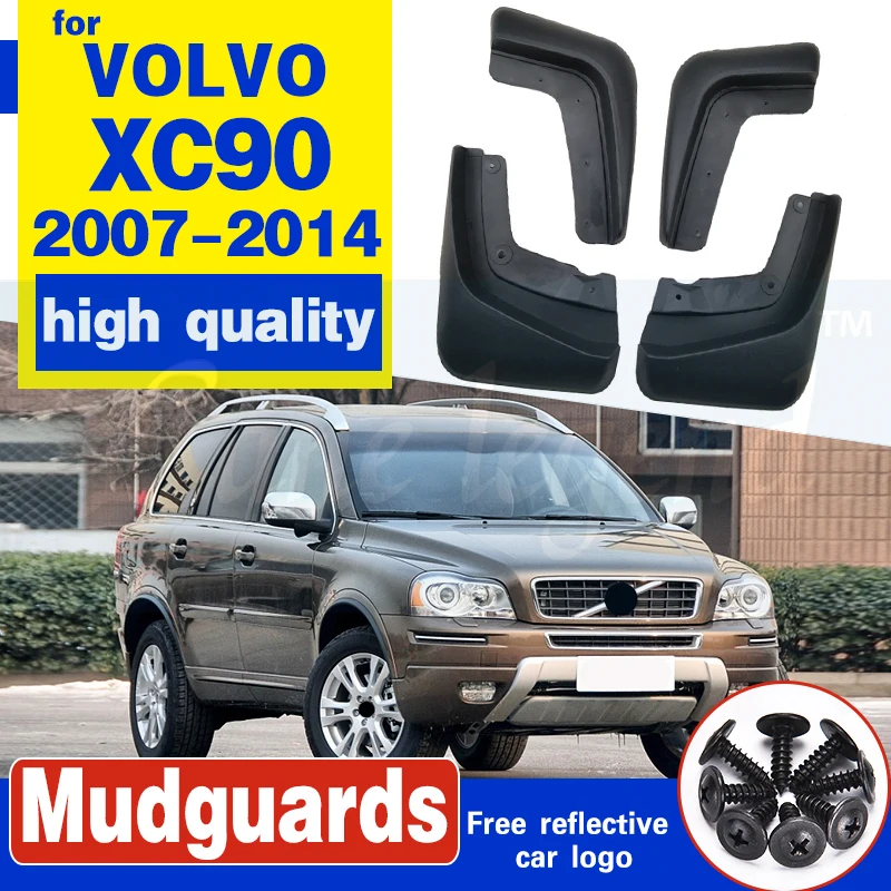 Front Rear Car Mud Flaps For VOLVO XC90 2007-2014 Mudflaps 2008 2009 2010 2011 2012 2013 Splash Guards Mud Flap Mudguards Fender