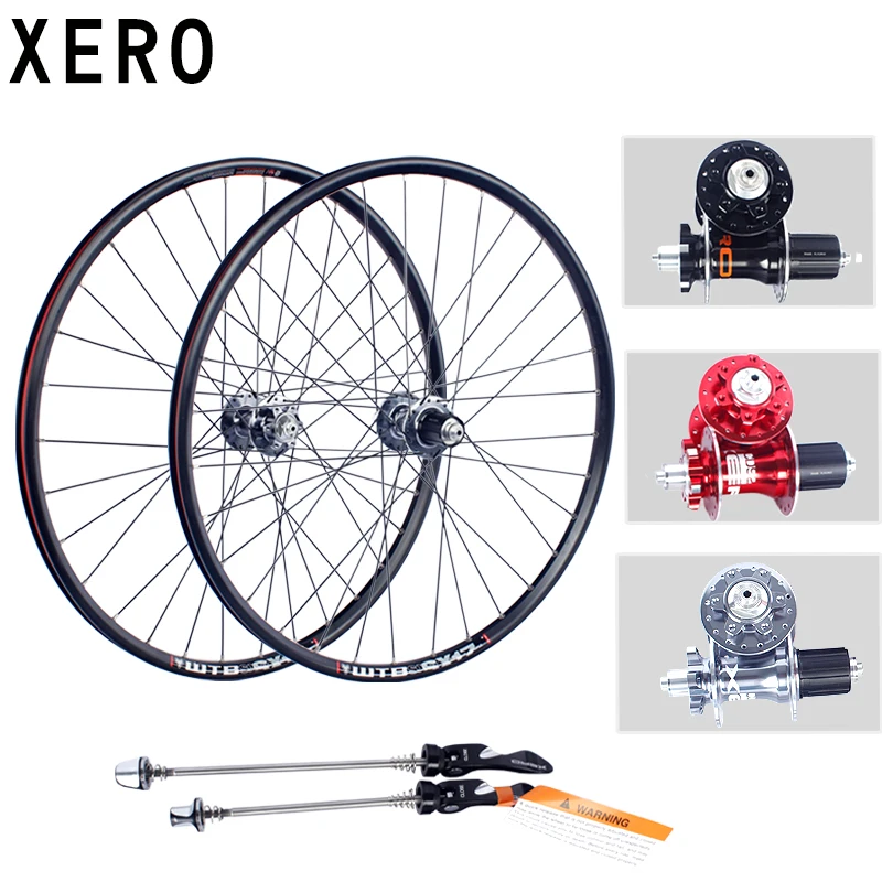 

XERO Mountain Bike Wheelset 26 inch WTB Rim Disc Brake 4Bearing 7-10speed 32H 100X135MM 26er Aluminum Alloy Bicycle Wheels