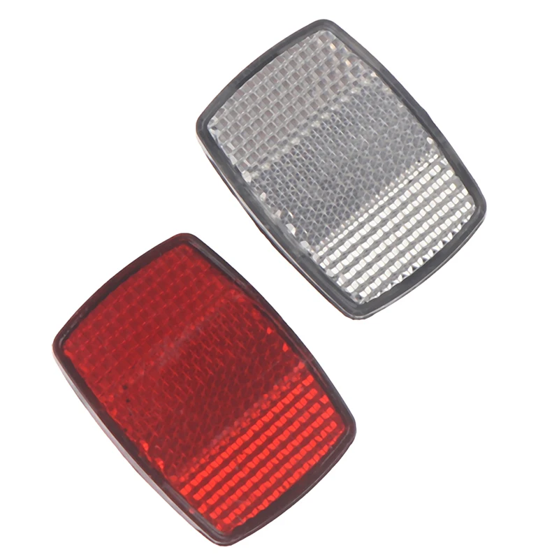 1Pcs High Quality Bicycle Plastic Reflector Tail Light Reflector Front And Rear Warning Tail Light Cycling Accessories