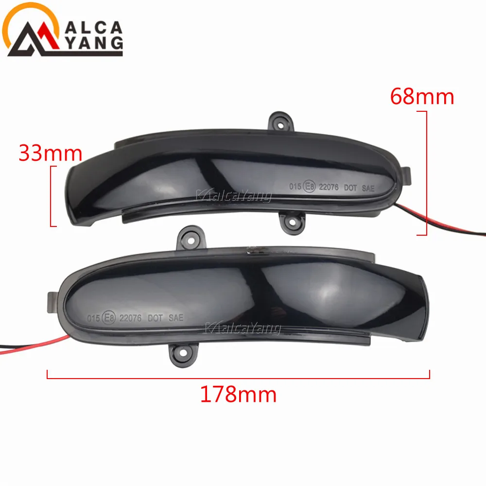 Für Mercedes Benz C-Klasse W203 S203 CL203 2001-2007 Dynamisches Blinklicht LED-Seitenspiegel Sequentieller Blinker – Detail 2