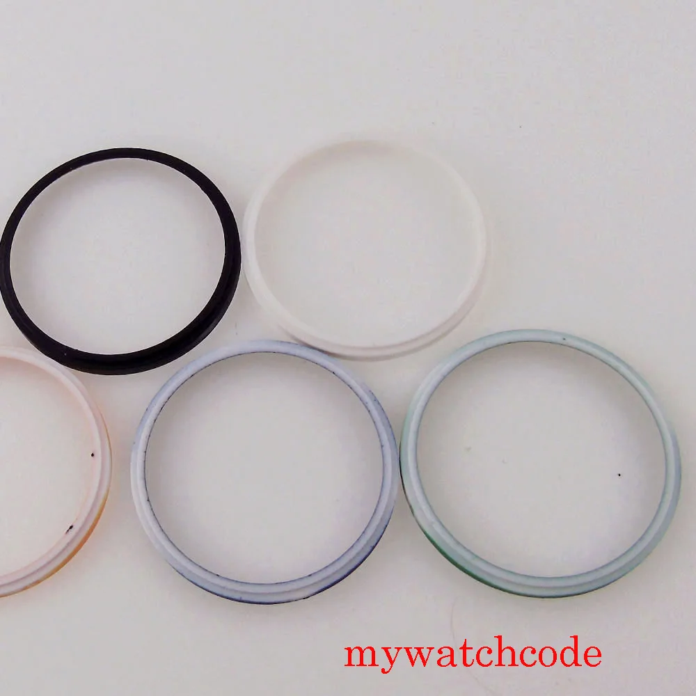 Kualitas Tinggi Baru 30.2Mm * 27Mm * 2.6Mm Cincin Jam Tangan Bab Hitam Hijau Putih Oranye untuk 42Mm Casing Jam Tangan