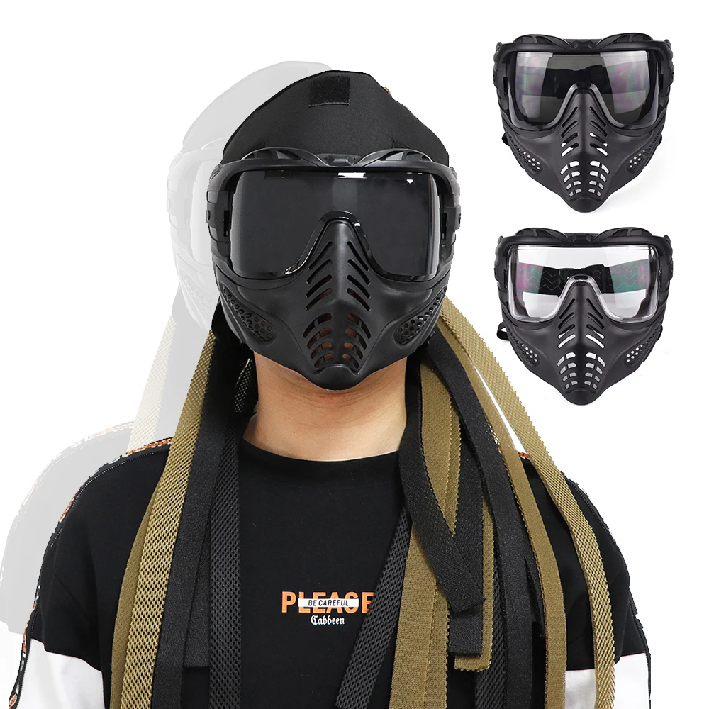 Tactical Full Face Protective Mask Masquerade Cosplay Mouth Mask Military Hunting Shooting Airsoft  Paintball Goggles Mask