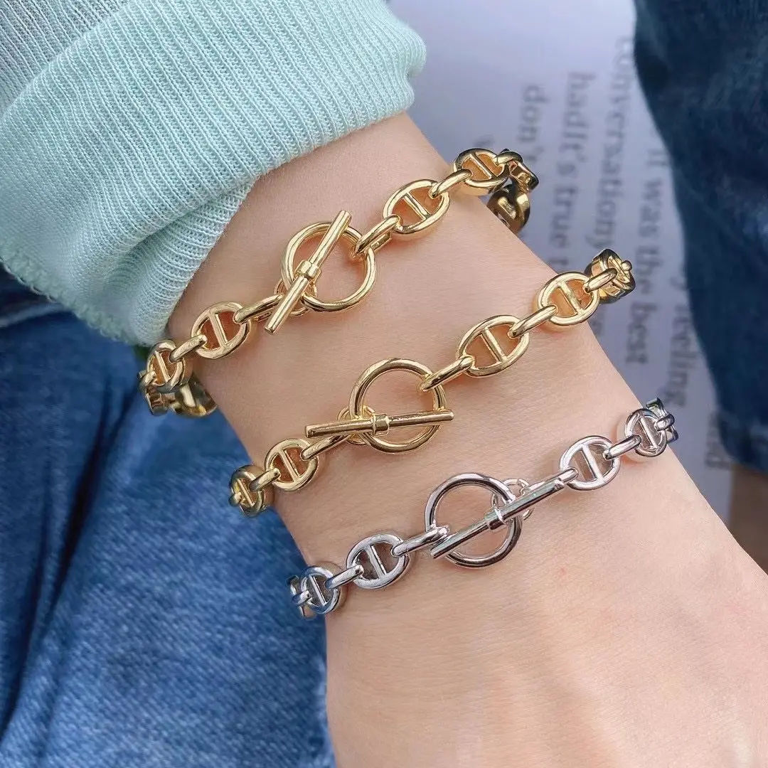 

5PCS, Silver Gold Plated Metal Coffee Bean OT Clasp Cuff Bangle For Trendy Women 2021