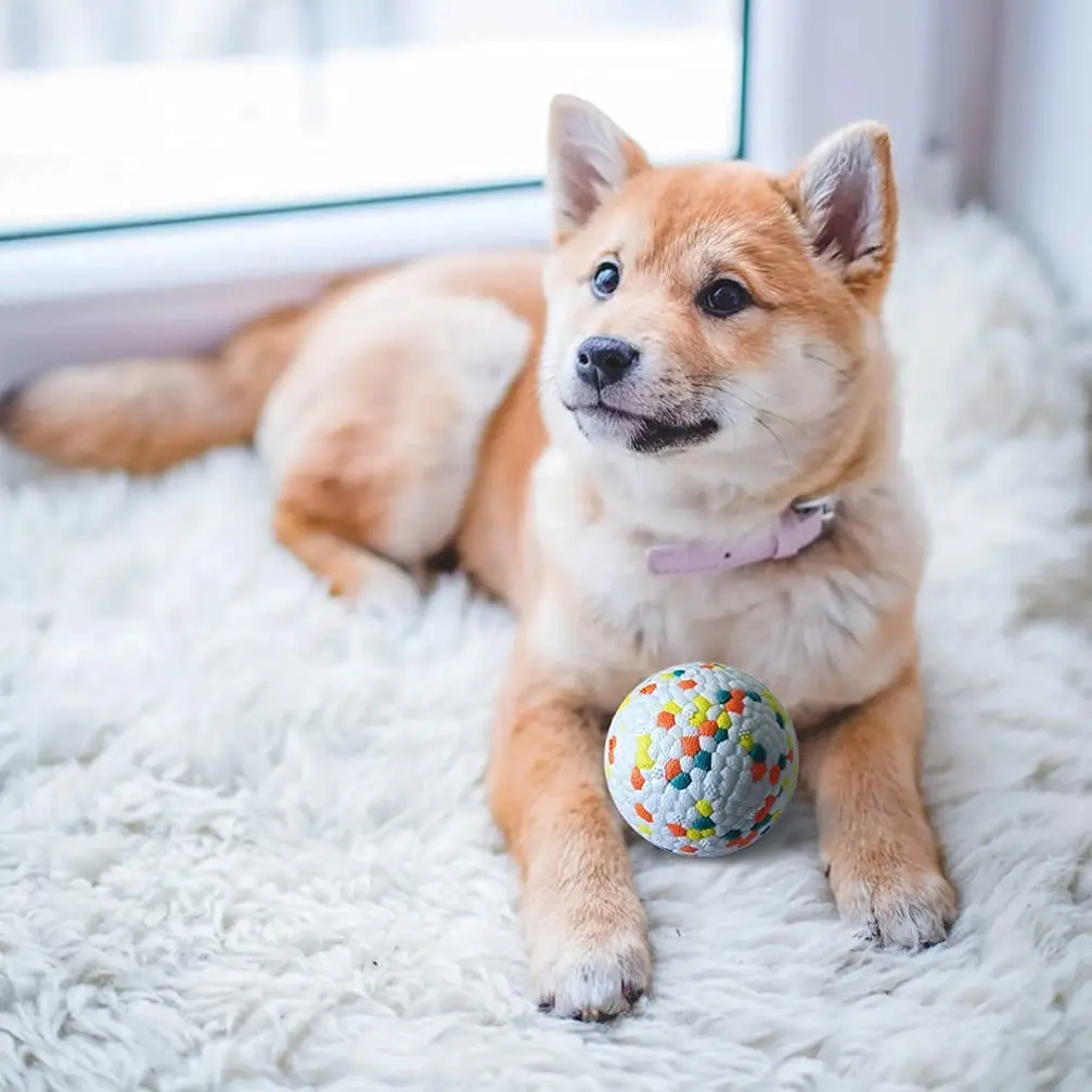 

Dog Bite Ball Durable Resistant High Elasticity Interactive Dog Toys Balls Dog Chew Toy for Large Dogs, Medium & Small Dogs