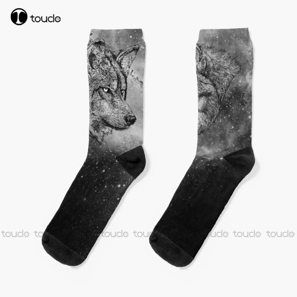 Odin’S Wolves Socks Men'S Novelty Socks Christmas New Year Gift Custom Gift Unisex Adult Teen Youth Socks 360° Digital Print