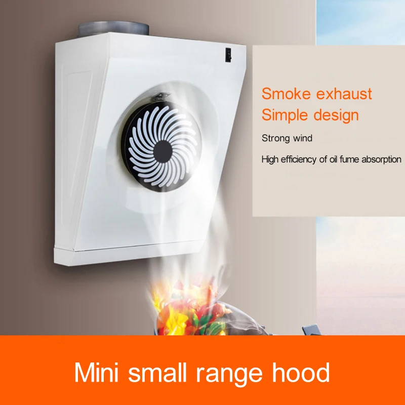 Mini cappa aspirante cucina cappa aspirante laterale cappa aspirante piccola cappa aspirante a parete CXW-100-001 per uso domestico 100W 50dB