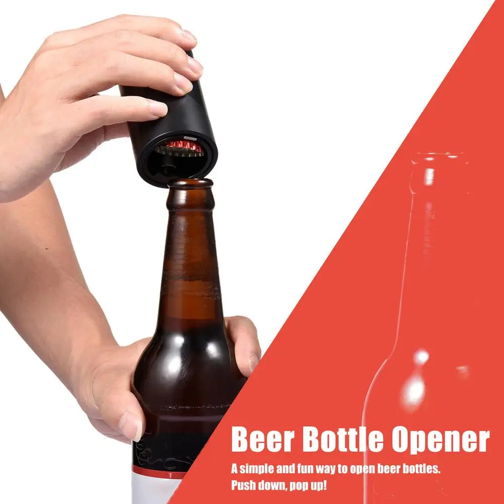 Automatic Beer Bottle Opener Beer Opener Push Down Opener Wine Beer Soda Cap Opener Kitchen Tool Accessories