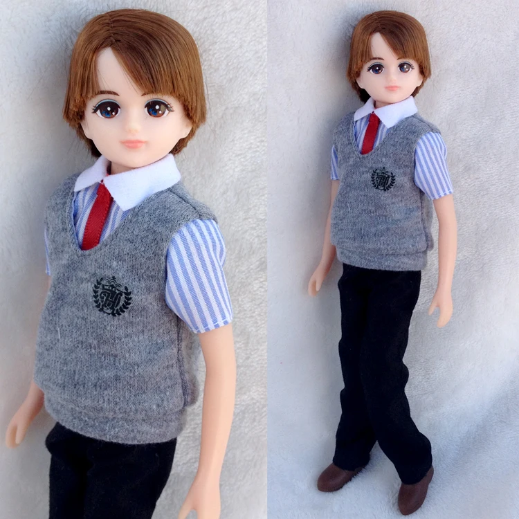 

beautiful new arrival Licca Doll boy friend 25cm whole doll with body head clothes shoes