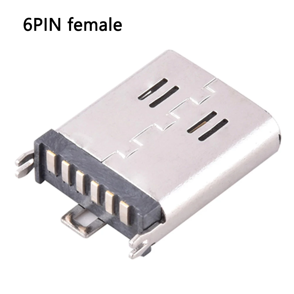 20 pçs TYPE-C 6 pinos conector fêmea micro usb 3.1 jack sockect conector porto para samsung lenovo huawei lenovo meizu xiaomi