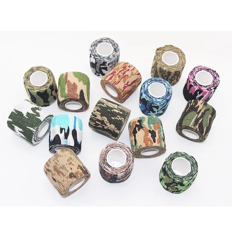 Tactical Non-woven Camouflage Tape Outdoor Retaining Plastic Retractable Bandage For Tree Stands Camouflage Hunting Accessories