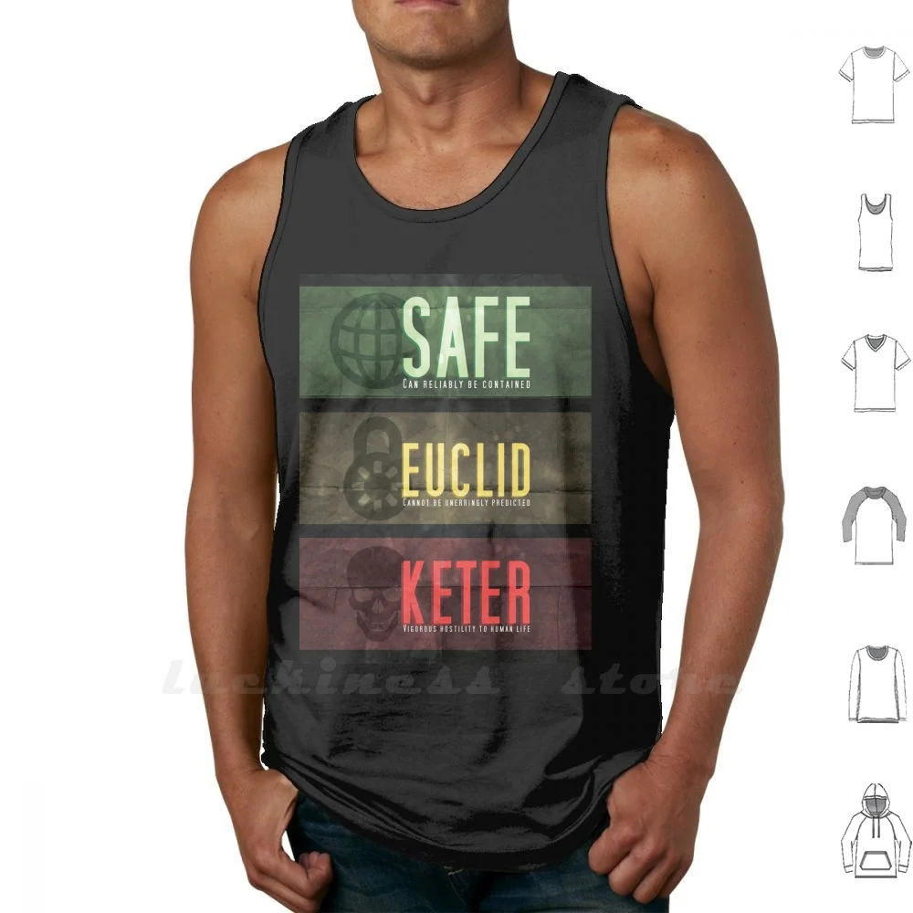 Scp-Threat Levels Vest Men Women Teenage 6xl Thevolgun Scp Voice Actor Keter Safe Euclid