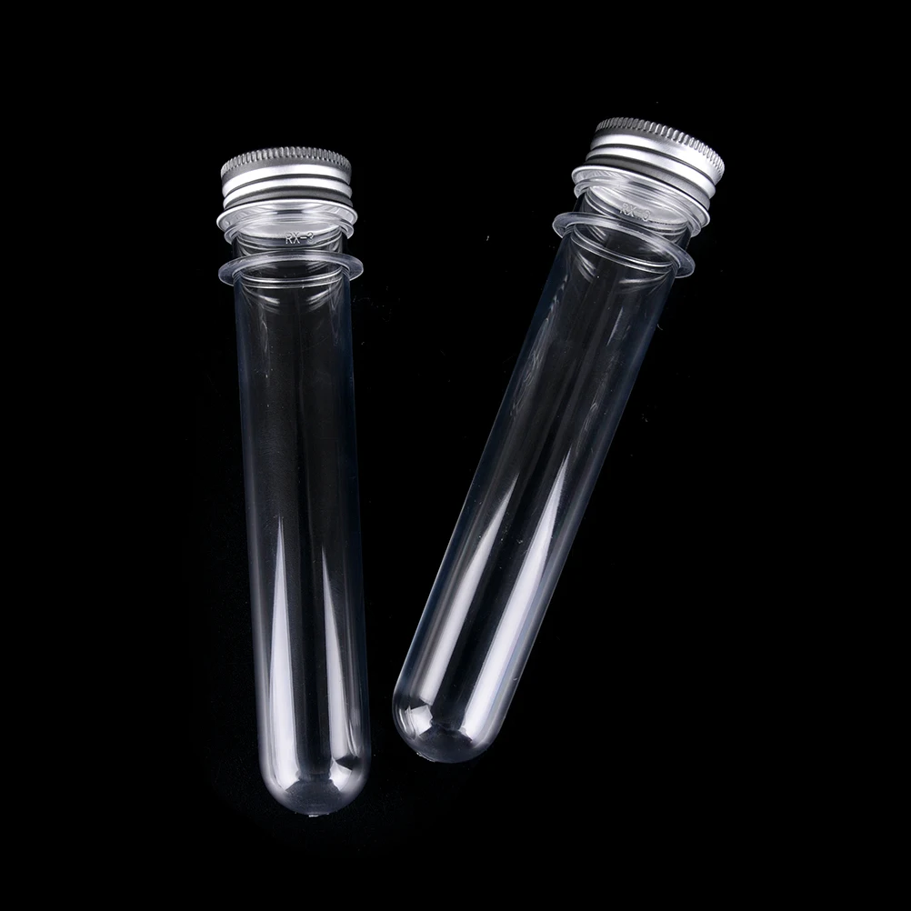 High Quality 40ml transparent mask bath salt test plastic tube with aluminum cap empty clear pet cosmetic tube