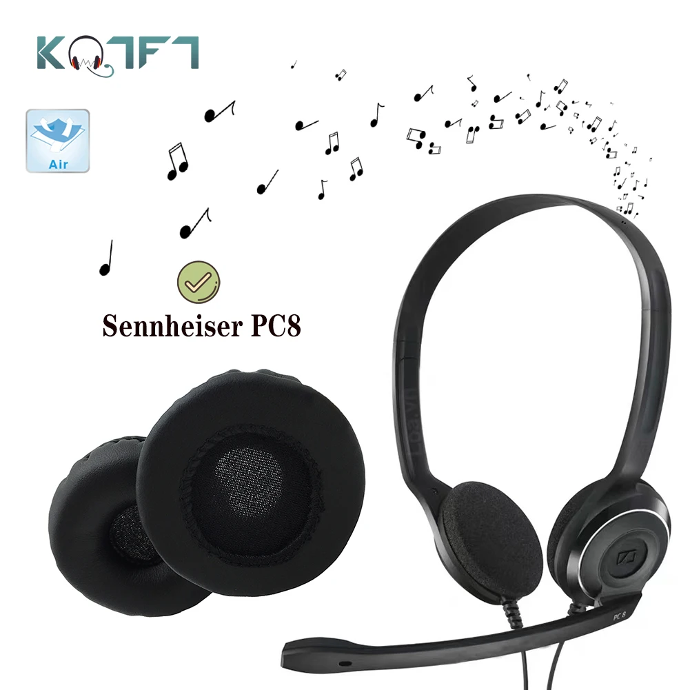 

KQTFT кожи 1 Набор сменных подушечки для Sennheiser PC8 гарнитура амбушюры наушник крышка подушки чашки