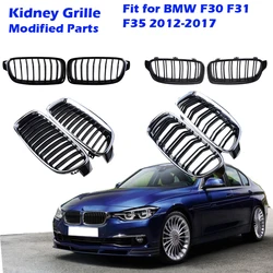 Rhyming Front Kidney Grill Chrome Plating Racing Grille Original Fit For BMW 3Series F30 F31 F35 2012-2019 Sedan Car Accessories