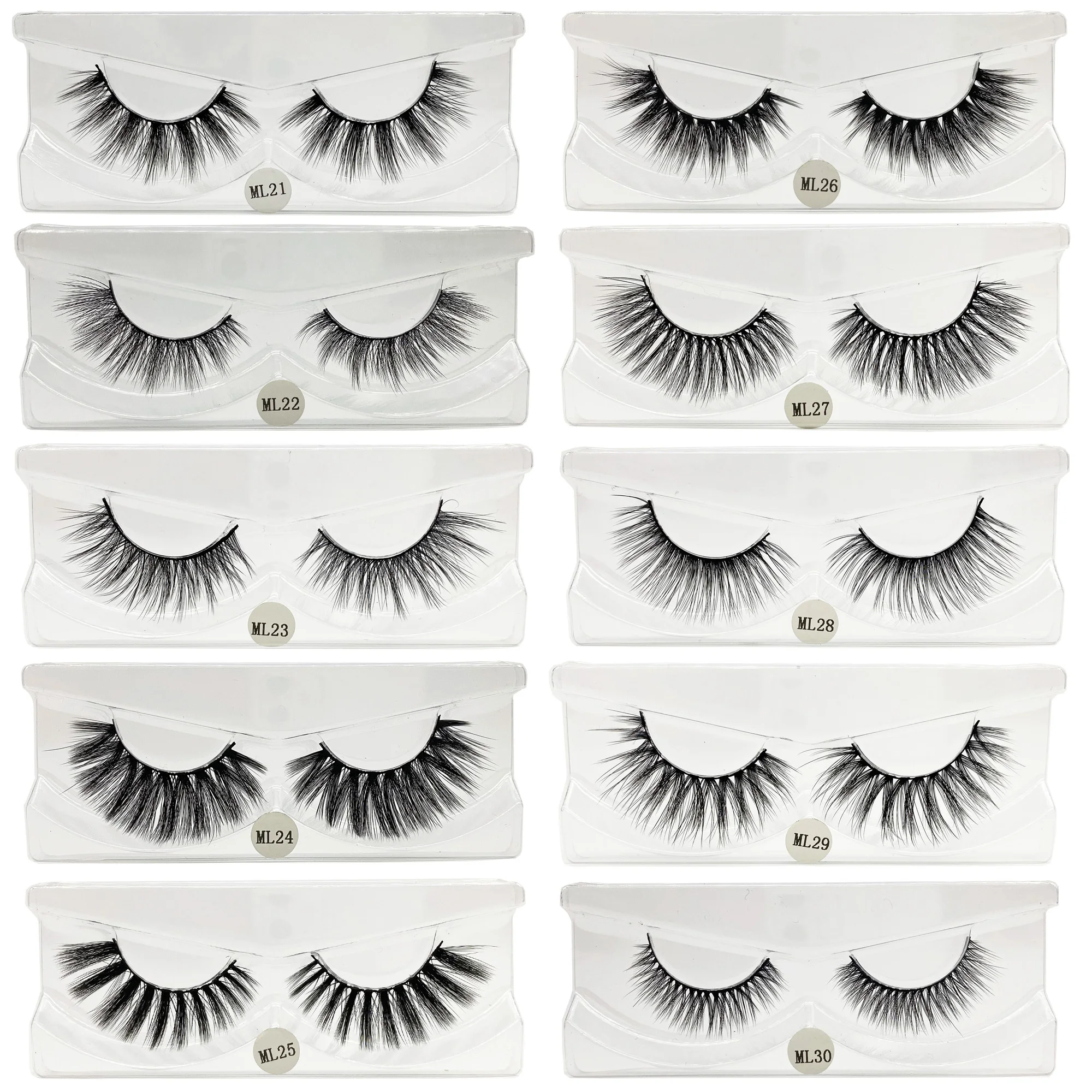 Mink Lashes Wholesale Fluffy Volume Eyelash Handmade Lash Extension faux cils Individual Lashes Natural Fake Eyelashes