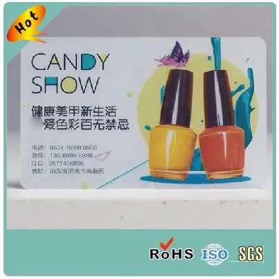 Hoogwaardig, op maat gemaakt ontwerp, CR80-formaat, matte laminering, doorzichtige, transparante plastic visitekaartjes met aangepast logo