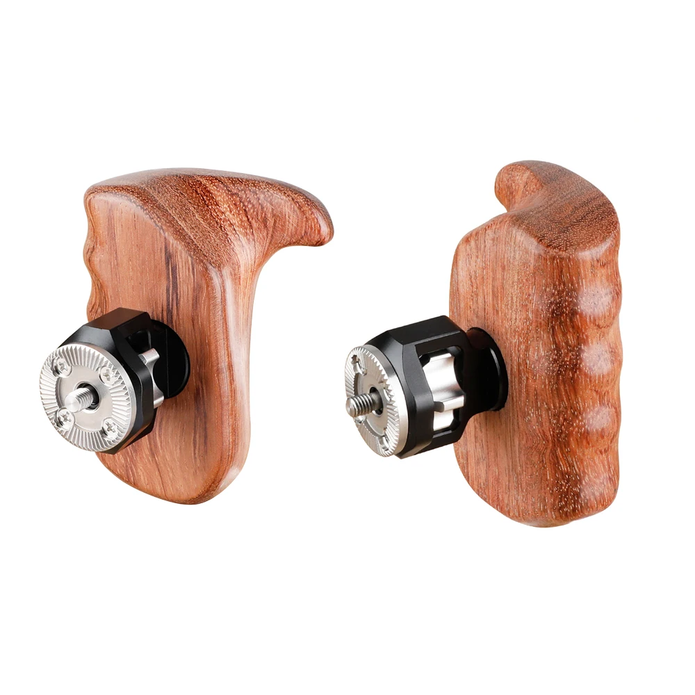 Kayulin Wooden Camera Hand Grip With M6 ARRI Rosette Mount (Left & Right) for Universal Camera