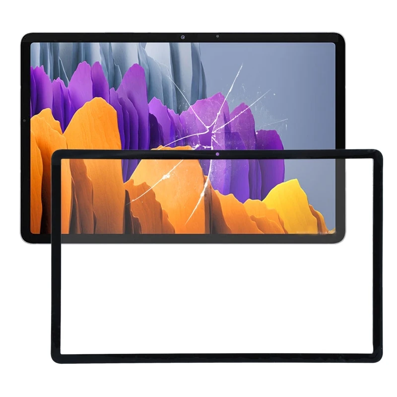 Front Screen Outer Glass Cover For Samsung Galaxy Tab S7 SM-T870 / S7 FE SM-T730 / S7+ SM-T970 Tablet Screen Glass Protector