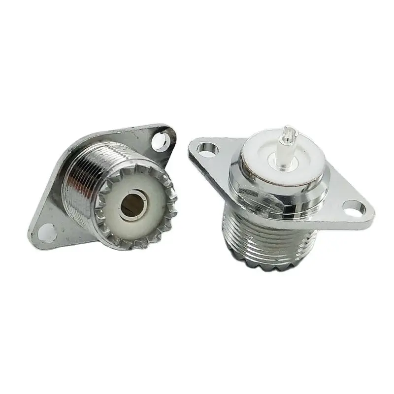 

5 шт. SL16 UHF женская паяльная панель RF разъем 2 отверстия SO239 M тип розетка автомобильное крепление рация антенный разъем