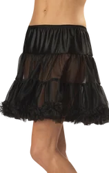 Romantic New Design Womens Black Ruffled Petticoat Skirt Fancy Dress Costume Accessory