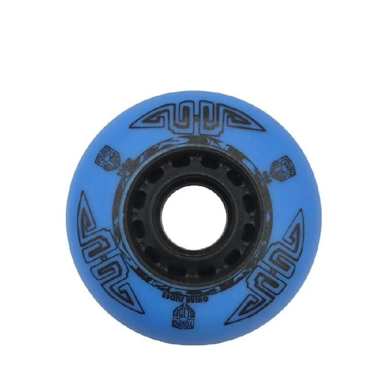 4pcs 90A Slide King Inline Skates Wheel with Red Blue 72 76 80 Roller Rodas 90 Duro 80mm Skating 52 Firestone Flint Spark ILQ-9