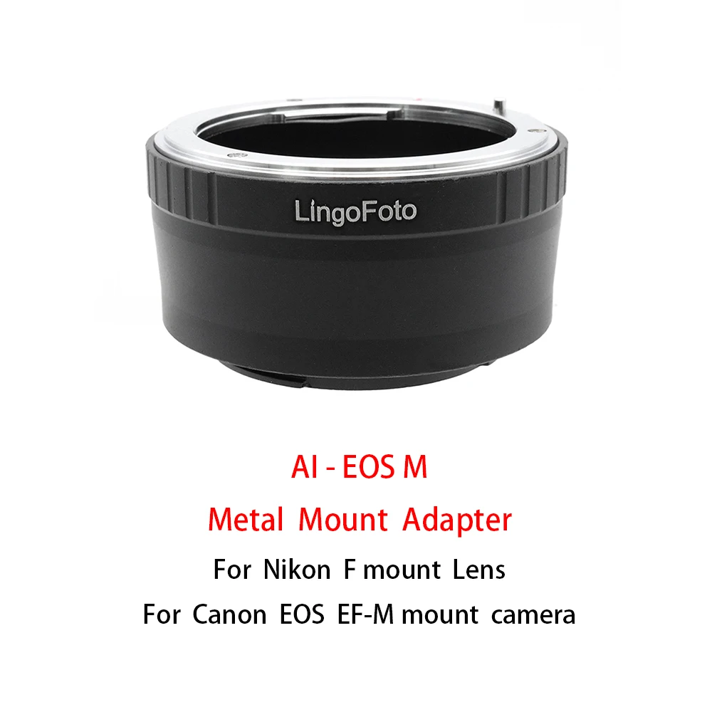 AI-EOS.M Metal Mount Adapter Ring Voor Nikon F Mount Lens Canon Eos EF-M Mount Camera Fotografie Accessoire